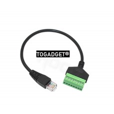 Rj45 schroef aansluitblok 8 pin