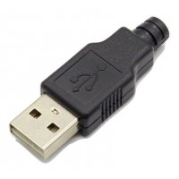 USB male Type A 4 pin connector