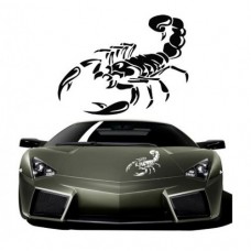 Auto sticker scorpion patroon