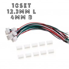 JST 2.54 connector wire kabel met 4 pin connector terminal set van 10
