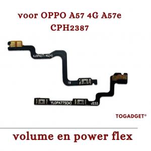 Oppo A57 4G A57e volume en power flex