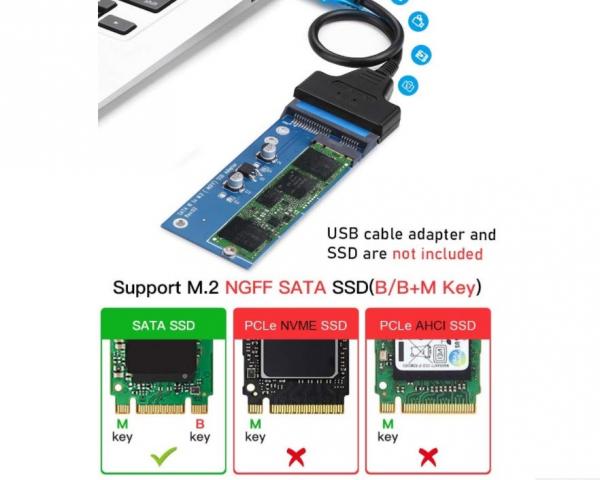 M2 SSD NGFF Naar Sata Adapter 6Gbps